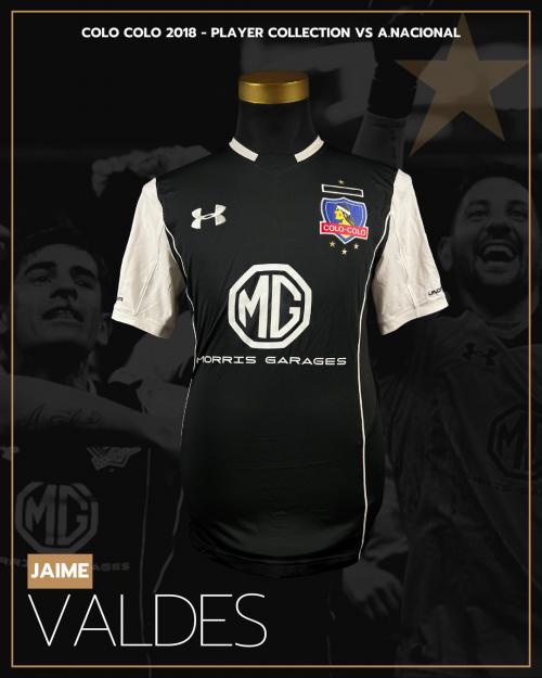 139   -  JAIME VALDÉS #20 | 2018 COLO COLO LIBERTADORES | GAME WORN vs A.NACIONAL | PLAYER COLLECTION 