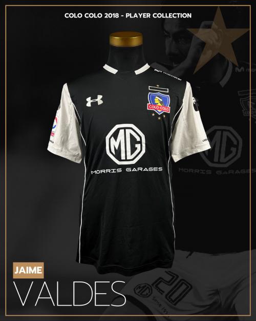 141   -  JAIME VALDÉS #20 | 2018 COLO COLO | MATCH WORN | PLAYER COLLECTION 