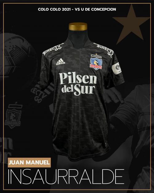 146   -  JUAN MANUEL INSAURRALDE #6 | 2021COLO COLO | GAME WORN  VS U DE CONCEPCION