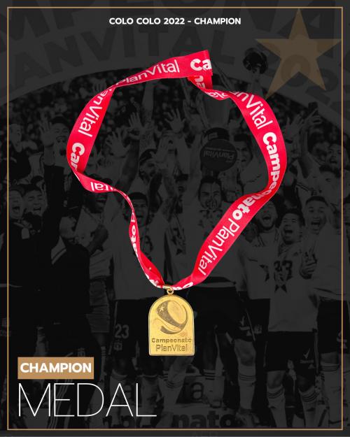 147   -  CHAMPION PLAYER MEDAL | 2022 COLO COLO  | vs OHIGGINS |  DIRECTOR PROVENANCE