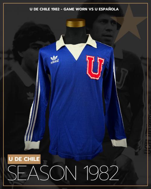151   -  UNIVERSIDAD DE CHILE #12 | 1982 | GAME WORN vs U. ESPAÑOLA | PLAYER PROVENANCE