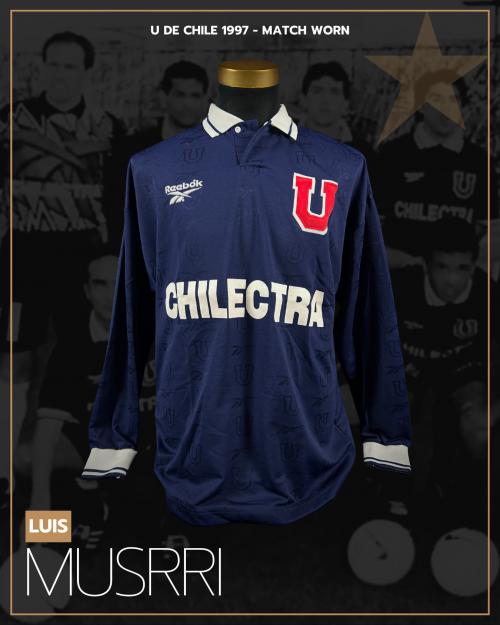 152   -  LUIS MUSRRI #6 | 1998 U DE CHILE | MATCH WORN ONLY IN  4 GAMES