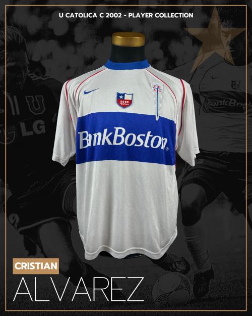 160   -  CRISTIAN ALVAREZ #4 | C 2002 U CATÓLICA | GAME WORN vs U DE CHILE | SWAPPED | PLAYER COLLECTION