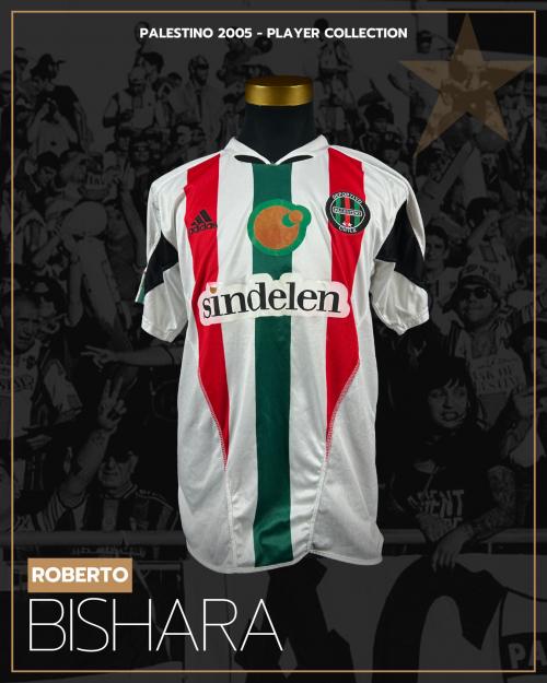 163   -  ROBERTO BISHARA #25 | 2005 PALESTINO | MATCH WORN | PLAYER COLLECTION