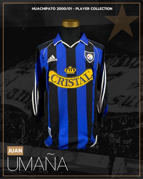 167   -  JUAN UMAÑA #3 | 2000 HUACHIPATO | GAME WORN vs COLO-COLO | SWAPPED | PLAYER COLLECTION