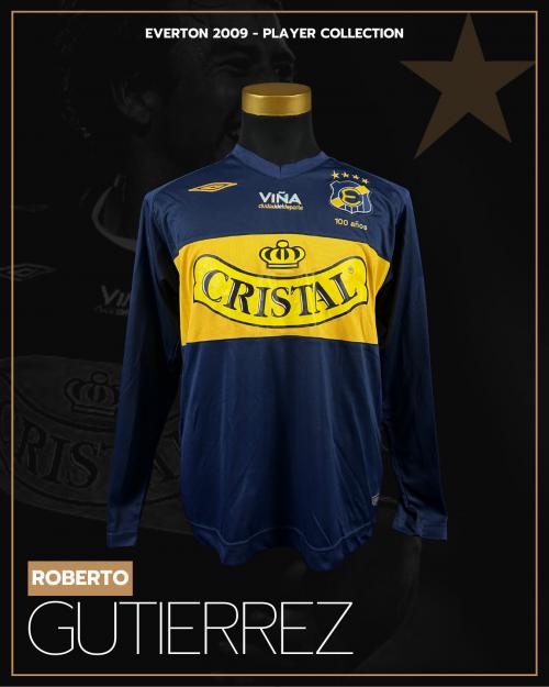 171   -  ROBERTO GUTIERREZ #22 | 2009 EVERTON | GAME WORN vs COLO-COLO | SWAPPED | PLAYER COLLECTION