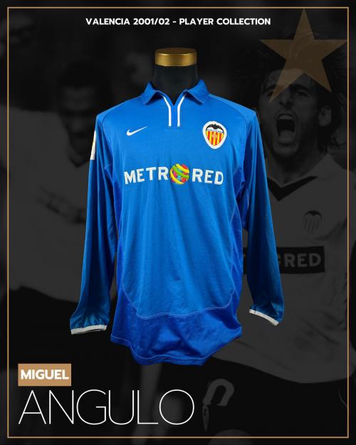 21   -  MIGUEL ANGEL ANGULO #10 | 2001/02 VALENCIA | GAME WORN vs OSASUNA | CHAMPION SEASON | SWAPPED | PLAYER COLLECTION