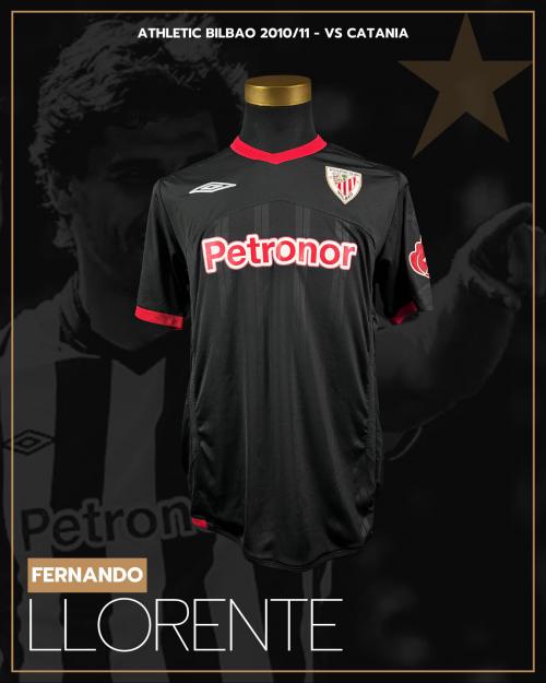 23   -  FERNANDO LLORENTE #9 | 2010/11 ATHLETIC BILBAO | GAME WORN vs CATANIA | PLAYER PROVENANCE
