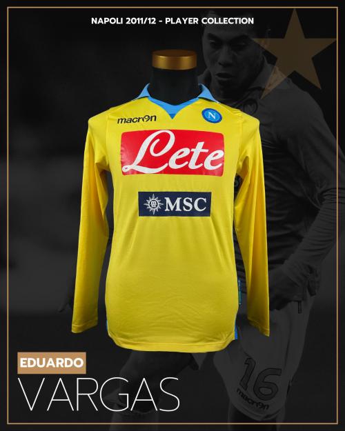 29   -  EDUARDO VARGAS #16 | 2011/12 NAPOLI |GAME ISSUED vs PARMA | SWAPPED | PLAYER COLLECTION