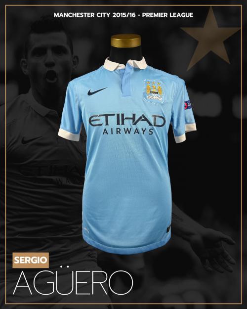 3   -  SERGIO AGUERO #10 | 2015/16 MANCHESTER CITY UCL | MATCH WORN