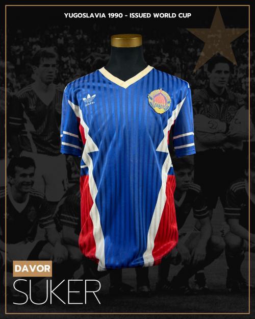 37   -  DAVOR SUKER #20 | 1990 YUGOSLAVIA WORLD CUP | MATCH ISSUED | PLAYER COLLECTION