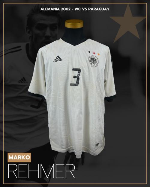 41   -  MARKO REHMER #3 | 2002 GERMANY | GAME WORN vs PARAGUAY | SWAPPED | PHOTOMATCHED