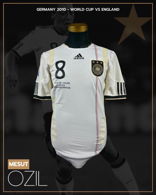 43   -  MEZUT OZIL #8 | 2010 GERMANY WORLD CUP | GAME ISSUED vs ENGLAND | COA