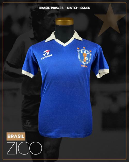 60   -  ZICO #10 | 1985/86 BRASIL | MATCH ISSUED | PROVENANCE