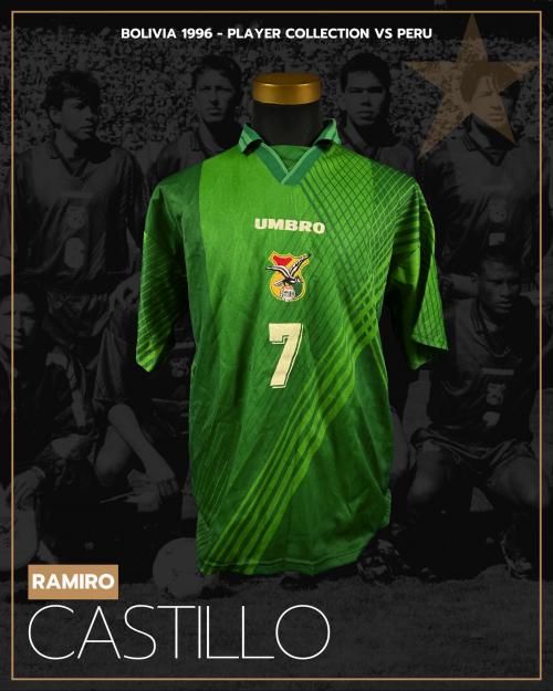 71   -  RAMIRO CASTILLO #7 | 1996 BOLIVIA WCQ | GAME WORN vs PERU | SWAPPED | PLAYER COLLECTION