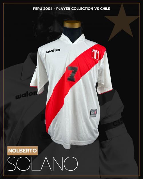 76   -  NOLBERTO SOLANO #7 | 2004 PERÚ WCQ | GAME ISSUED vs CHILE | SWAPPED | PLAYER COLLECTION