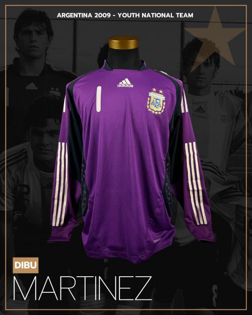 77   -  EMILIANO MARTINEZ #1 | 2009 ARGENTINA YOUTH | MATCH ISSUED | PROVENANCE