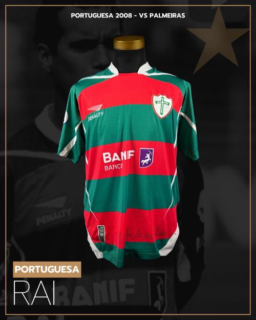 87   -  RAI #6 | 2008 PORTUGUESA | GAME WORN vs PALMEIRAS | SWAPPED | PROVENANCE