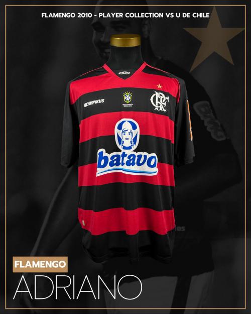 89   -  ADRIANO #10 | 2010 FLAMENGO LIBERTADORES | GAME WORN vs U DE CHILE | SWAPPED | PLAYER COLLECTION