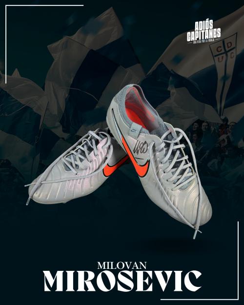10   -  MILOVAN MIROSEVIC #10 | 2025 UC ADIOS CAPITANES | ZAPATOS USADOS  SEGUNDO TIEMPO | FIRMADO