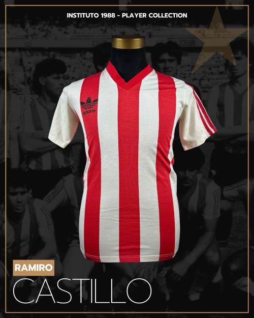 109   -  RAMIRO CASTILLO #10 | 1988 INSTITUTO | GAME WORN vs BOCA JUNIORS | SWAPPED | PLAYER COLLECTION
