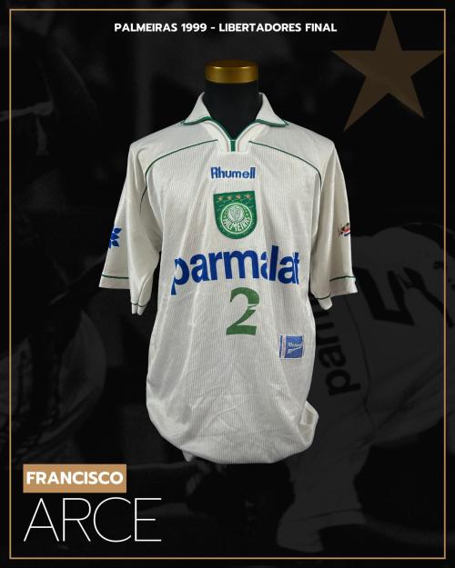 110   -  FRANCISCO ARCE #2 | 1999 PALMEIRAS LIBERTADORES FINAL  | GAME  WORN vs D. CALI  | SWAPPED | PROVENANCE