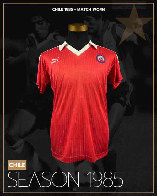 122   -  CHILE #19 | 1985 WCQ | MATCH WORN