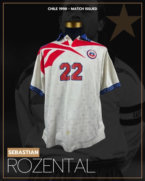 124   -  SEBASTIAN ROZENTAL #22 | 1996/98 CHILE WCQ | MATCH ISSUED