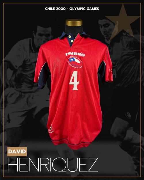 127   -  DAVID HENRIQUEZ #4 | 2000 CHILE OLYMPIC GAMES |GAME ISSUED vs NIGERIA