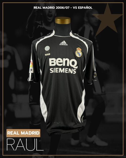 13   -  RAÚL #7 | 2006/07 REAL MADRID | GAME WORN vs ESPANYOL | SWAPPED | PLAYER COLLECTION