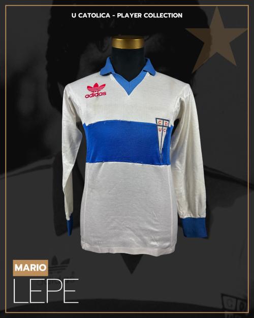 139   -  MARIO LEPE #6 | 1985 U CATOLICA | GAME ISSUED vs VALLADOLID | SWAPPED | PLAYER COLLECTION