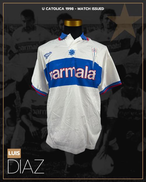 142   -  LUIS DIAZ #20 | 1998 U. CATOLICA | MATCH ISSUED | PLAYER PROVENANCE