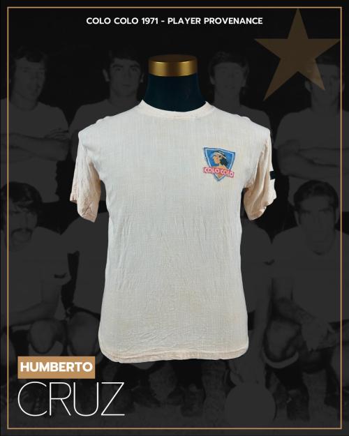 145   -  HUMBERTO CRUZ #6 | 1971 COLO COLO LIBERTADORES | GAME WORN vs GUARANÍ | SWAPPED | PLAYER PROVENANCE