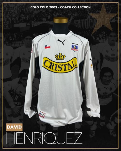 148   -  DAVID HENRIQUEZ #4 | 2003 COLO COLO | MATCH WORN | UNWASHED | COACH COLLECTION
