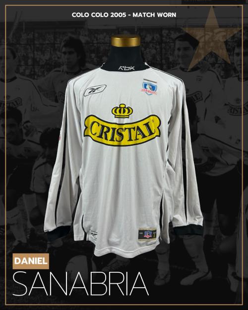 149   -  DANIEL SANABRIA #22 | 2005 COLO COLO| MATCH WORN