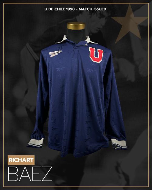 157   -  RICHART BAEZ #10 | 1998 U DE CHILE | MATCH ISSUED | PLAYER COLLECTION