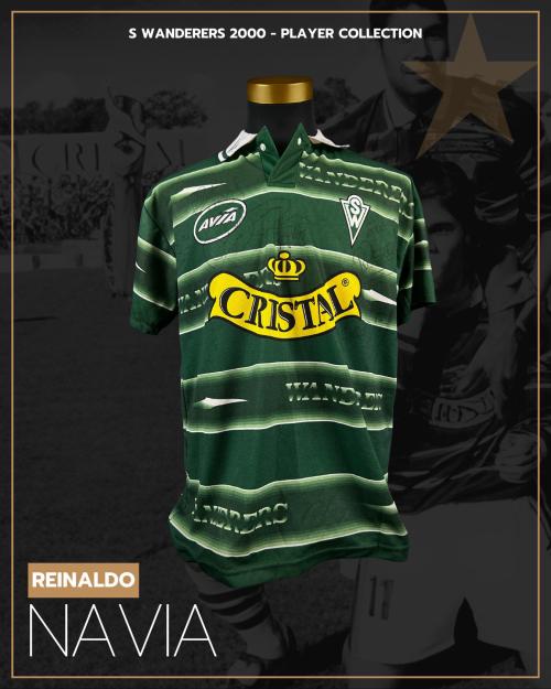 168   -  REINALDO NAVIA  #11 | 2000 WANDERERS | GAME WORN vs EVERTON | LAST MATCH |SIGNED