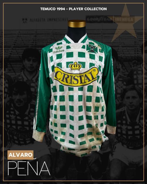 169   -  ALVARO PEÑA #9 | 1994 TEMUCO  | GAME WORN vs COBRELOA | SWAPPED | PLAYER COLLECTION