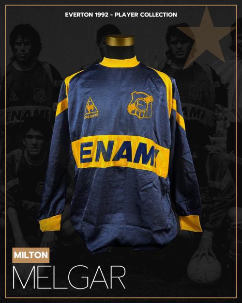 170   -  MILTON MELGAR  #8 | 1992 EVERTON  | MATCH WORN | PLAYER COLLECTION