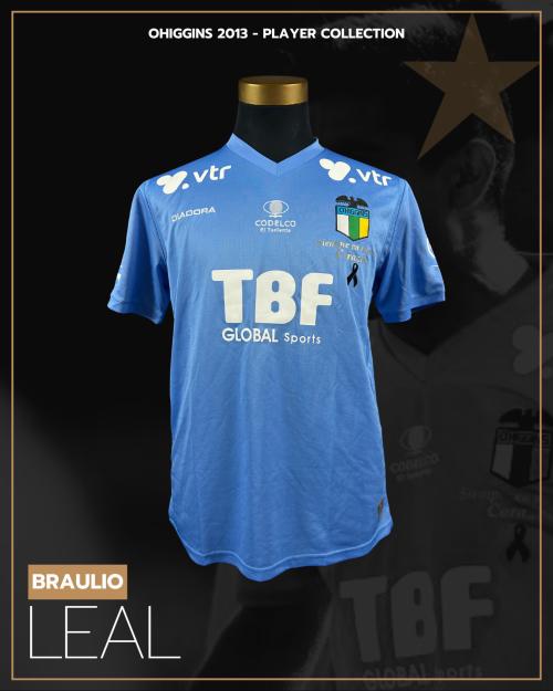 171   -  BRAULIO LEAL  #2 | 2013 OHIGGINS | GAME WORN vs AUDAX | SWAPPED | PROVENANCE