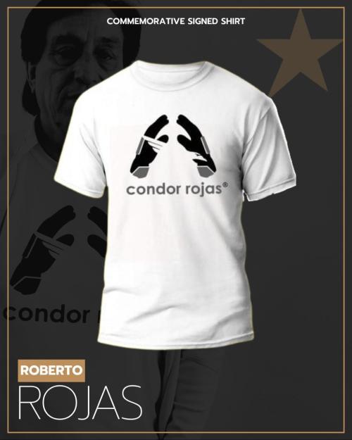 177   -  ROBERTO ROJAS | EXCLUSIVE PLAYER BRAND  T-SHIRT | PERSONALIZED SIGNATURE- VIDEO