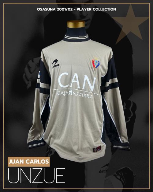 22   -  JUAN CARLOS UNZUÉ #25  | 2001/02 OSASUNA | MATCH WORN | PLAYER COLLECTION