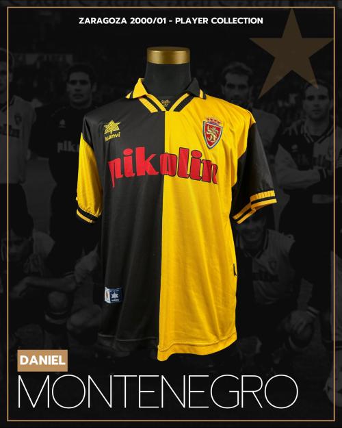 23   -  DANIEL MONTENEGRO #19 | 2000/01 ZARAGOZA | MATCH WORN | PLAYER COLLECTION