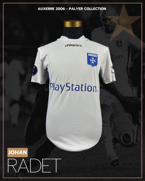 24   -  JOHAN RADET #2 | 2006 AUXERRE EUROPA LEAGUE | GAME ISSUED vs MACCABI HAIFA | SWAPPED | PLAYER COLLECTION