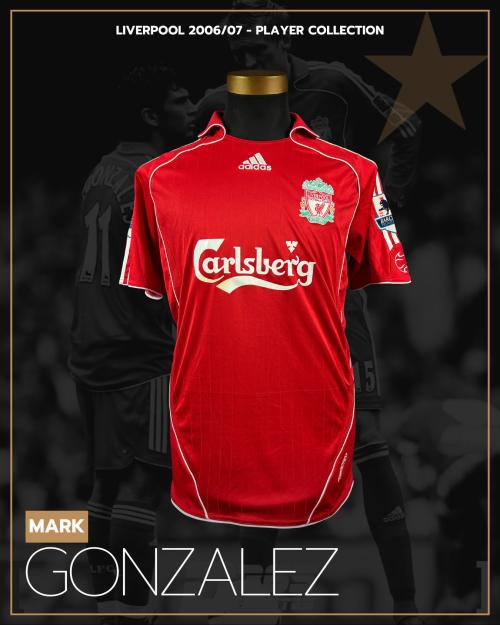 26   -  MARK GONZALEZ #11 | 2006/07 LIVERPOOL  | MATCH WORN | PLAYER COLLECTION