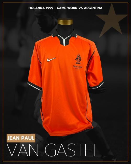 31   -  JEAN PAUL VAN GASTEL #15 | 1999 NETHERLANDS | GAME ISSUED vs ARGENTINA | PROVENANCE
