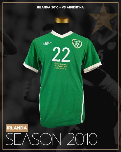 36   -  IRELAND # 22 | 2010 | GAME ISSUED vs ARGENTINA | PROVENANCE