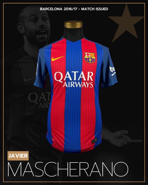 JAVIER MASCHERANO #14 | 2016/17 BARCELONA | MATCH ISSUED | P