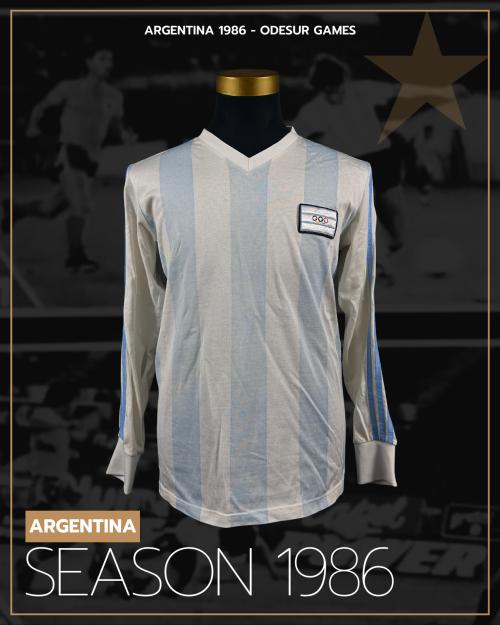 52   -  ARGENTINA #15 | 1986 ODESUR GAMES |  GAME WORN vs PERÚ