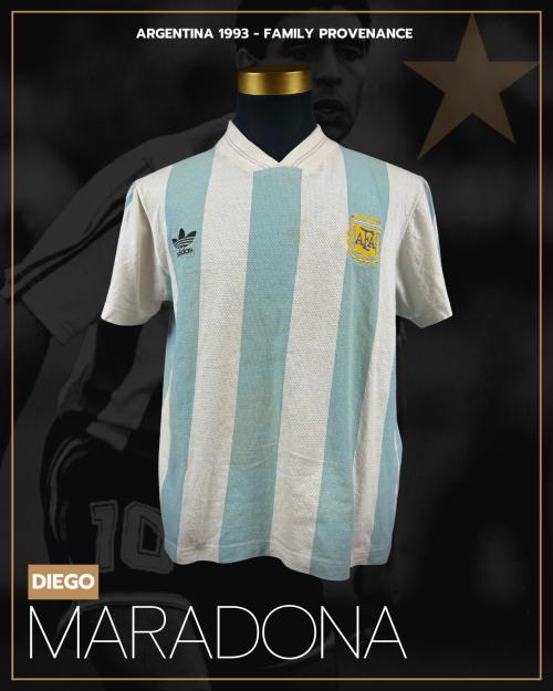 53   -  DIEGO MARADONA #10 | 1993 ARGENTINA | MATCH ISSUED | GIFTED | UNIQUE PROVENANCE